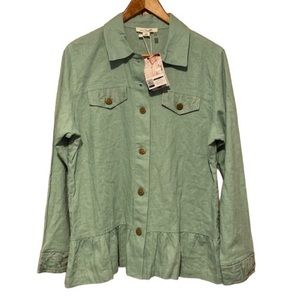 Simply Noelle Linen blend too New size small/medium with back lace detail